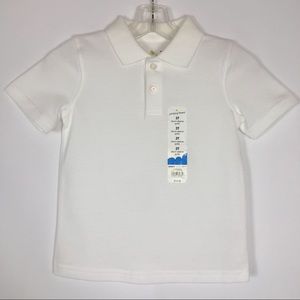 Jumping Beans white polo shirt sleeve tee shirt